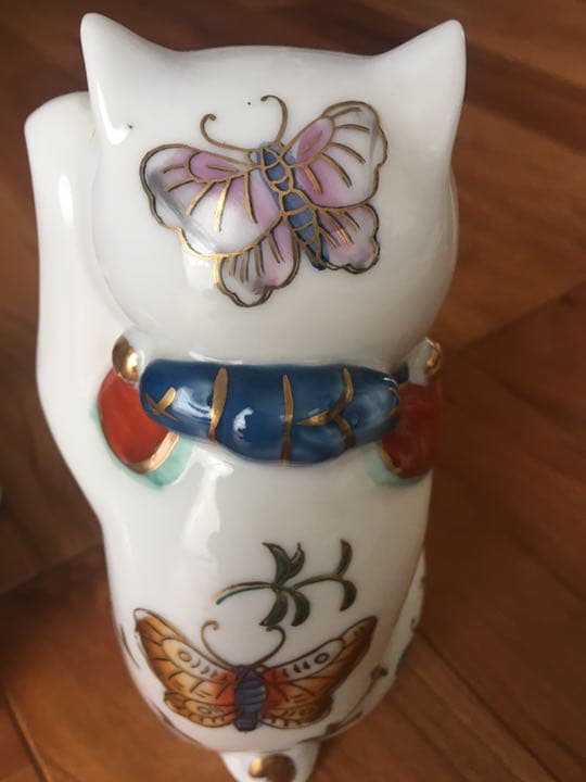 伊万里 招き猫&眠り猫 セット☆骨董品☆中古☆送料無料