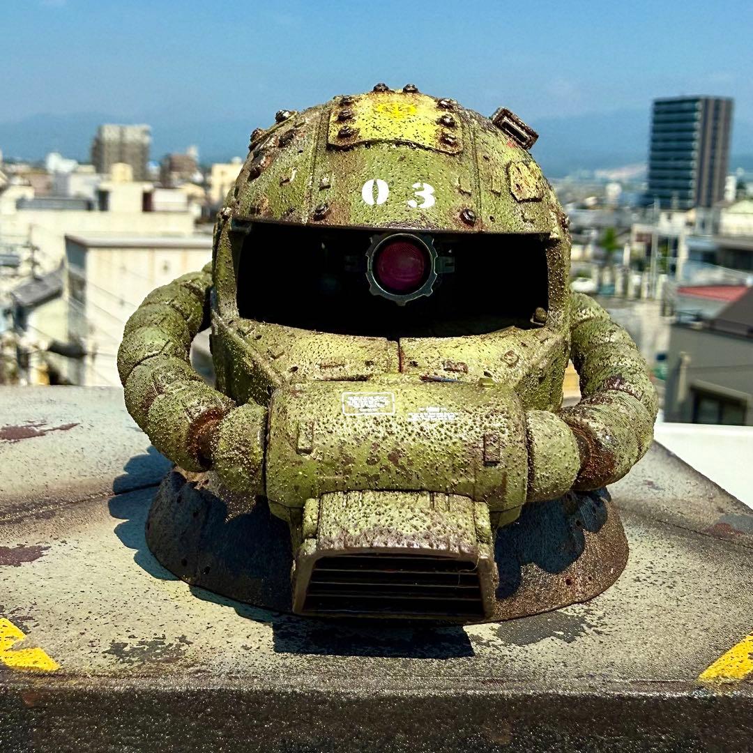 EXCEED MODEL ザクヘッド　量産機カラー　① 現地改修　塗装完成品