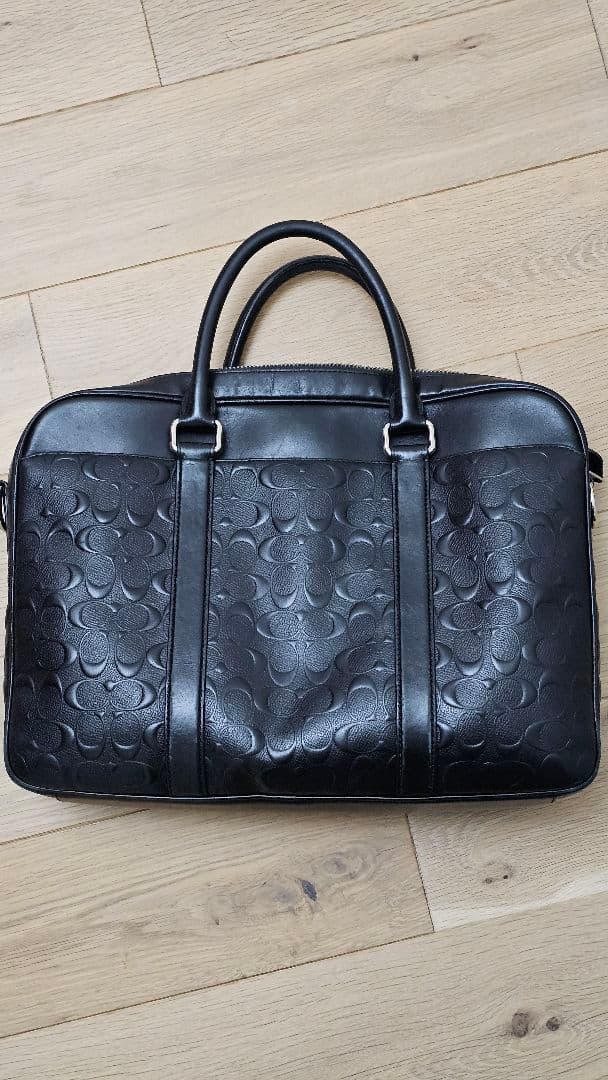 黒 レザー ビジネスバッグ