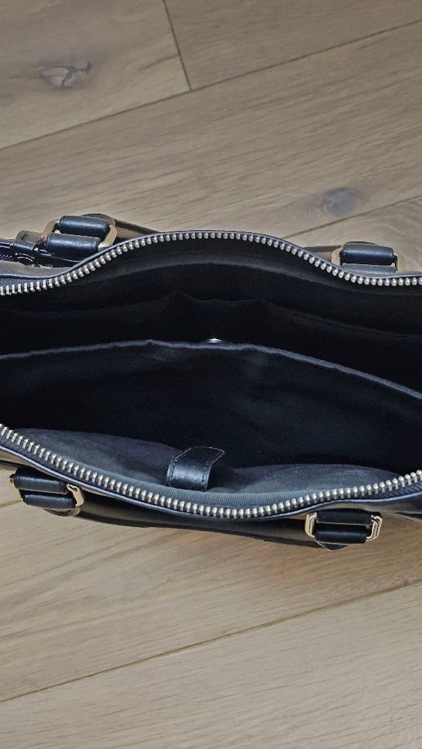 黒 レザー ビジネスバッグ