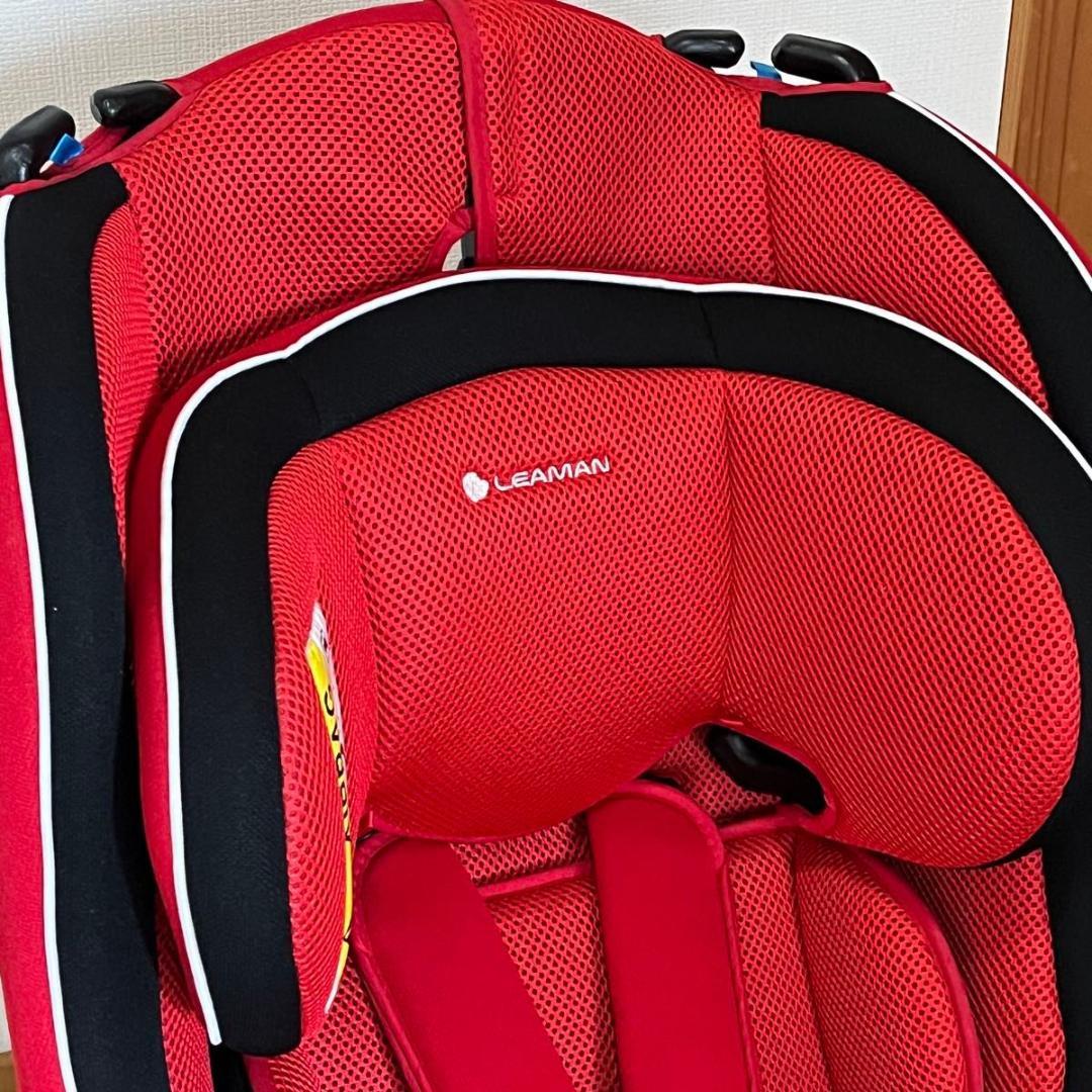 美品 リーマン LEAMAN カイナ チャイルドシート 1029A レッド