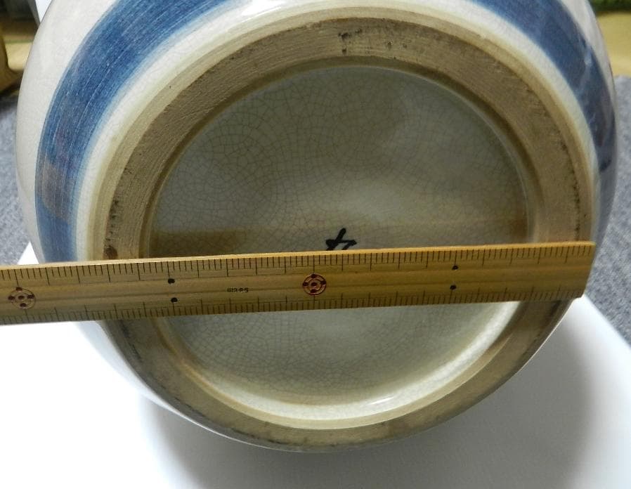 九谷焼　大きな陶器花瓶　壺