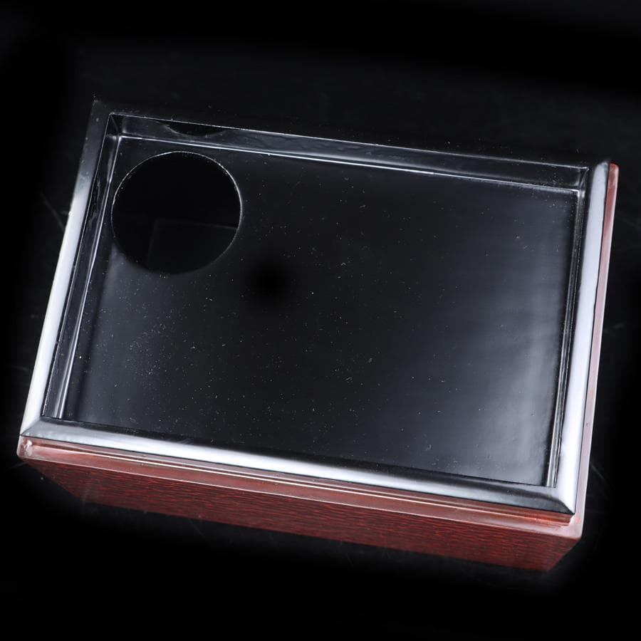 Y3104-1 鎌倉彫茶箱 茶碗 棗 茶杓 茶器4点セット　BBB