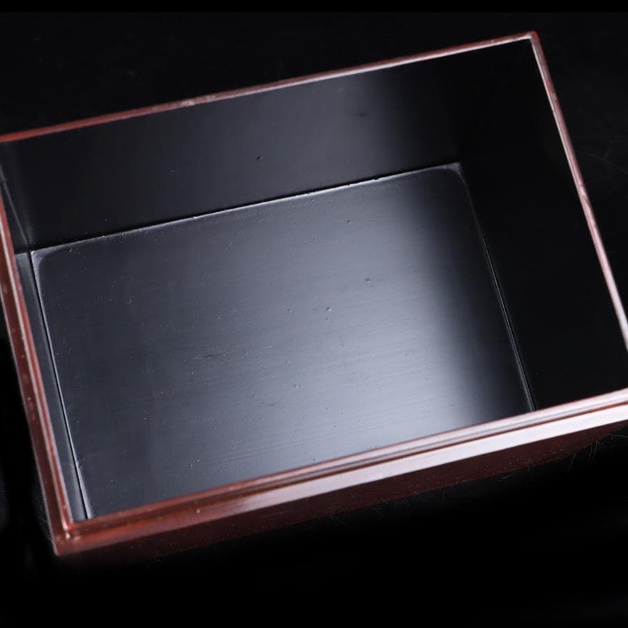 Y3104-1 鎌倉彫茶箱 茶碗 棗 茶杓 茶器4点セット　BBB