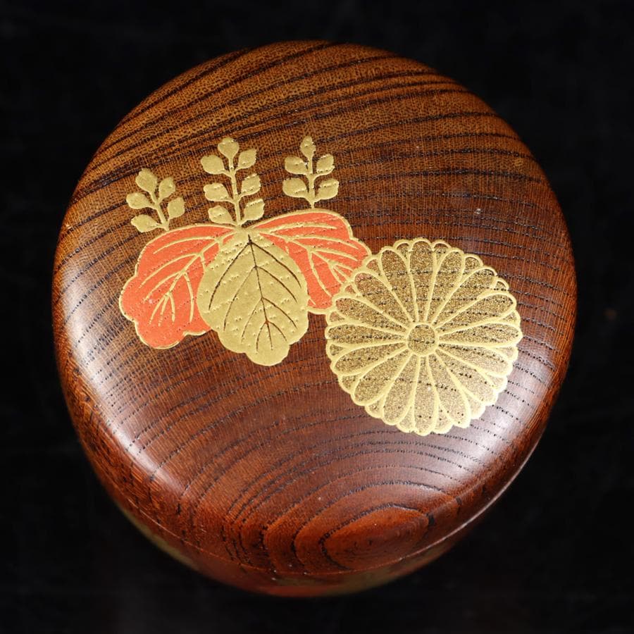 Y3104-1 鎌倉彫茶箱 茶碗 棗 茶杓 茶器4点セット　BBB