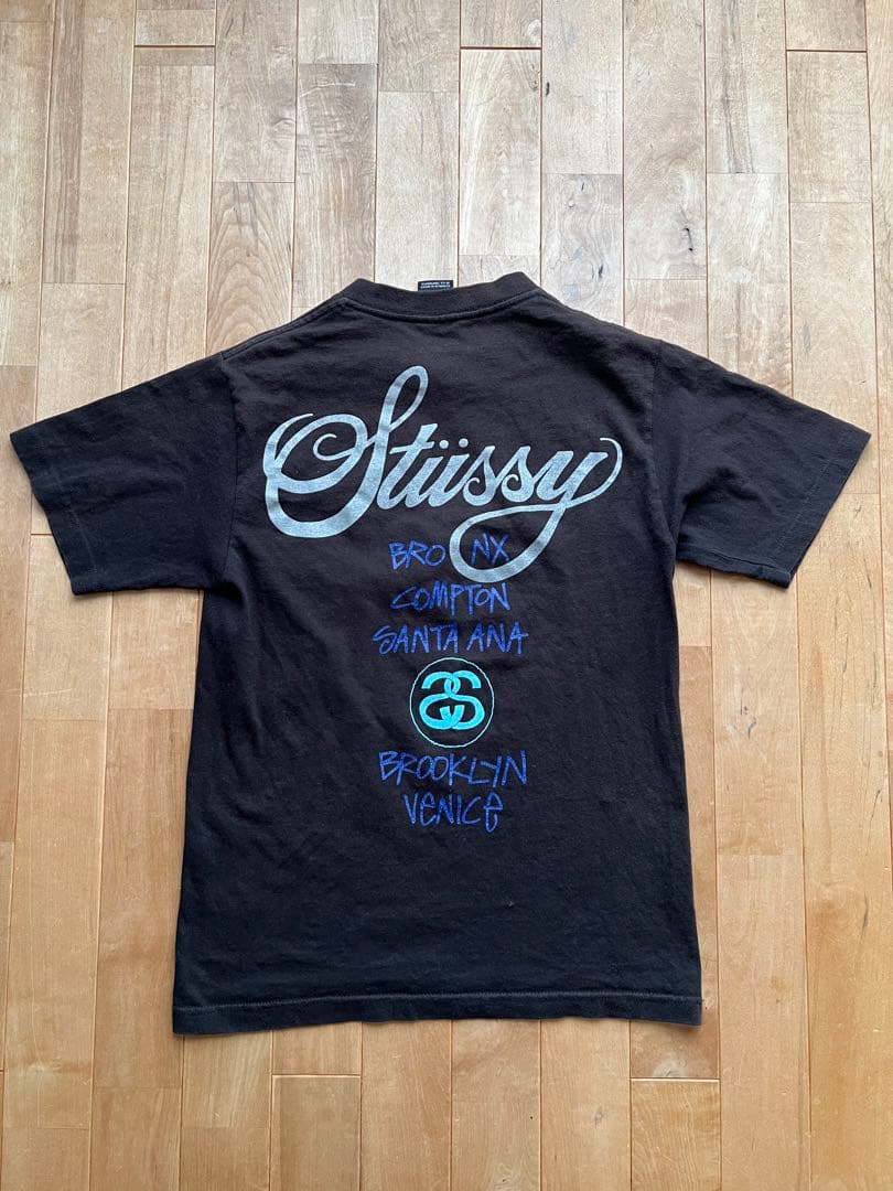 00's STUSSY ステューシー WORLD TOUR Tシャツ S