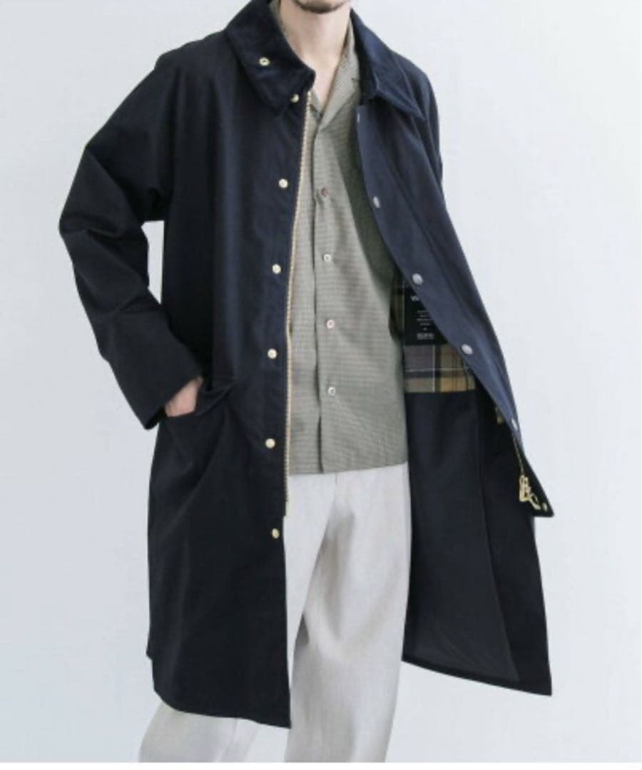 【希少】FSC別注 Barbour NEW BURGHLEY 40 ネイビー