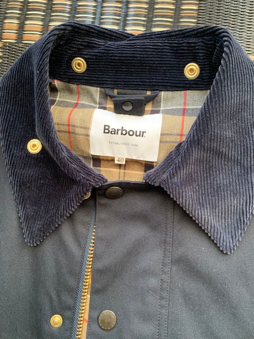 【希少】FSC別注 Barbour NEW BURGHLEY 40 ネイビー