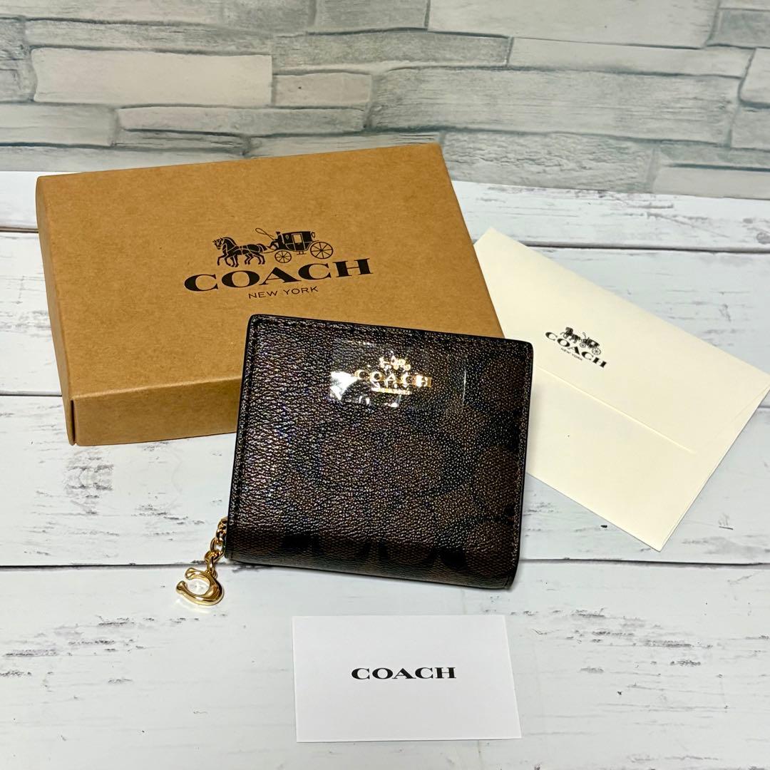 【COACH】二つ折り財布 C3309 シグネチャー レディース コーチ