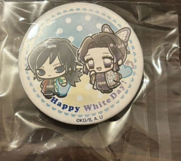 h*3様 鬼滅の刃　プリロール　ホワイトデー　缶バッジ　義勇　しのぶ