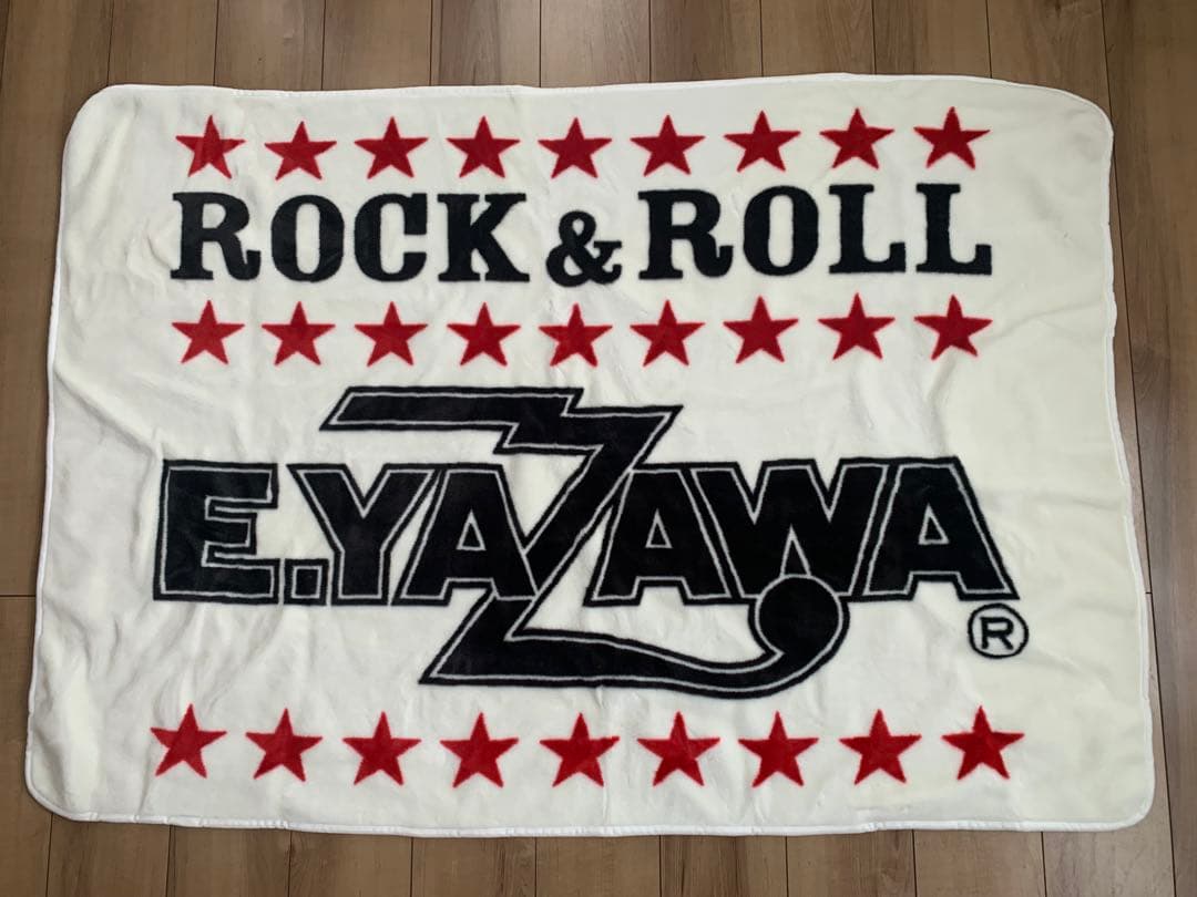 激レア E.YAZAWA ロックンロール フリースブランケット140x100cm