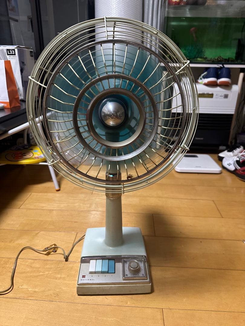 National ナショナル 扇風機 30HD 3枚羽根 レトロ
