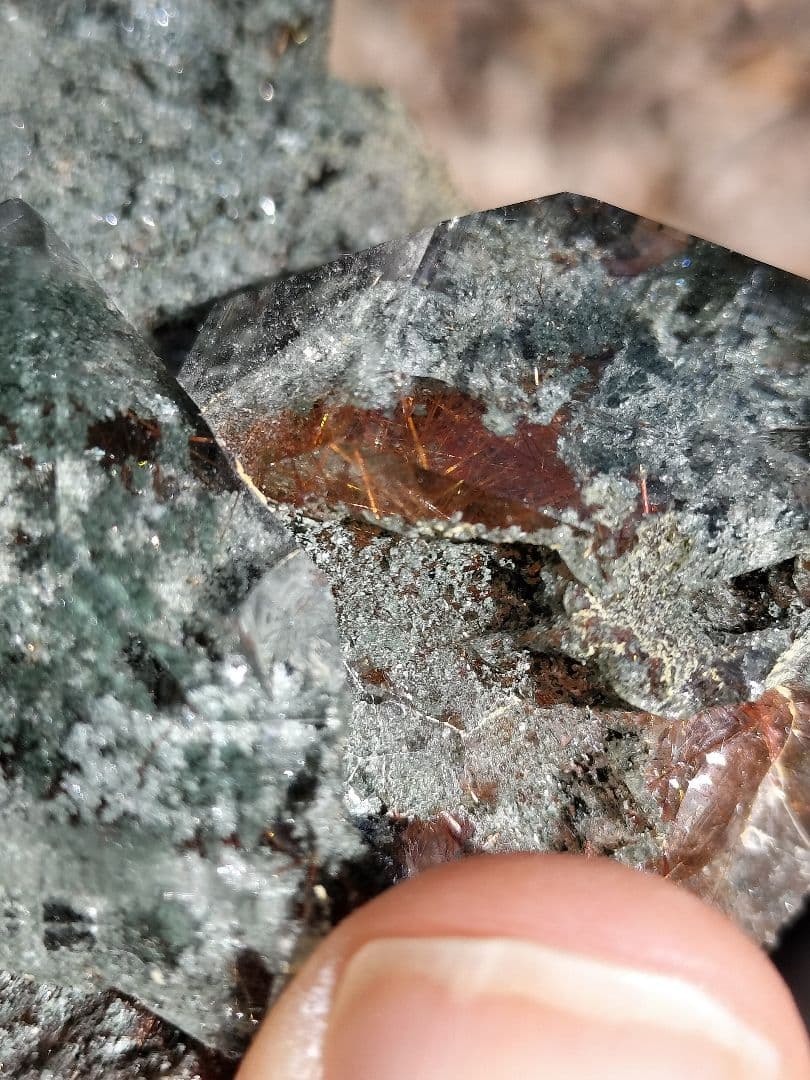 【激渋ルチル】マニハール産ルチルクォーツ原石