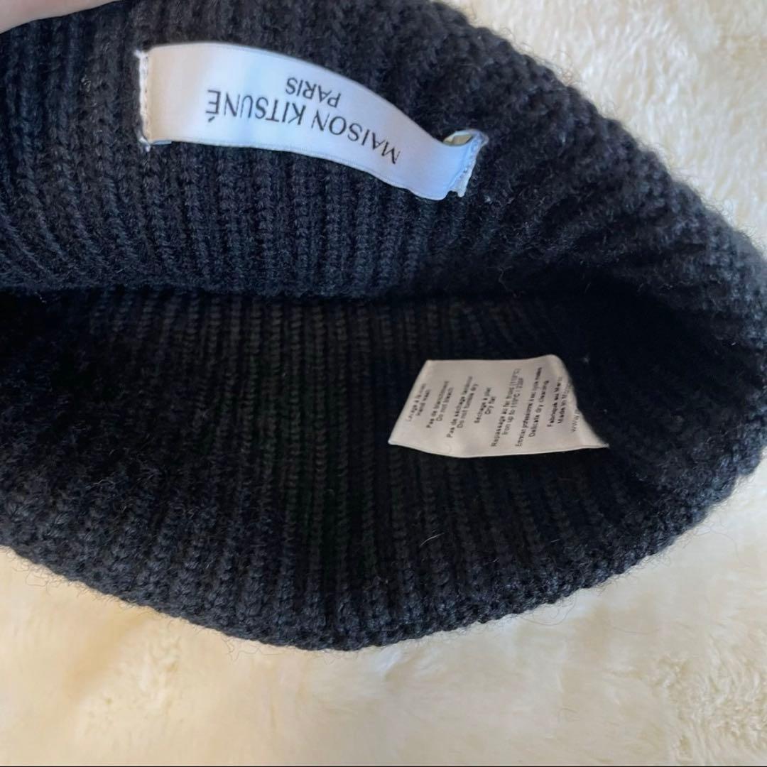 MAISON KITSUNÉ ブラックフォックスヘッドビーニー