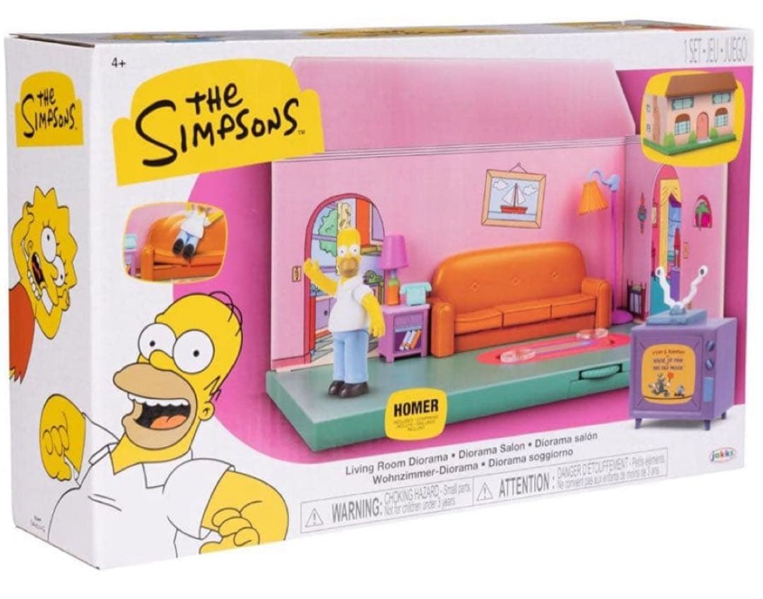 The Simpsons リビングルーム ジオラマ 2点セット