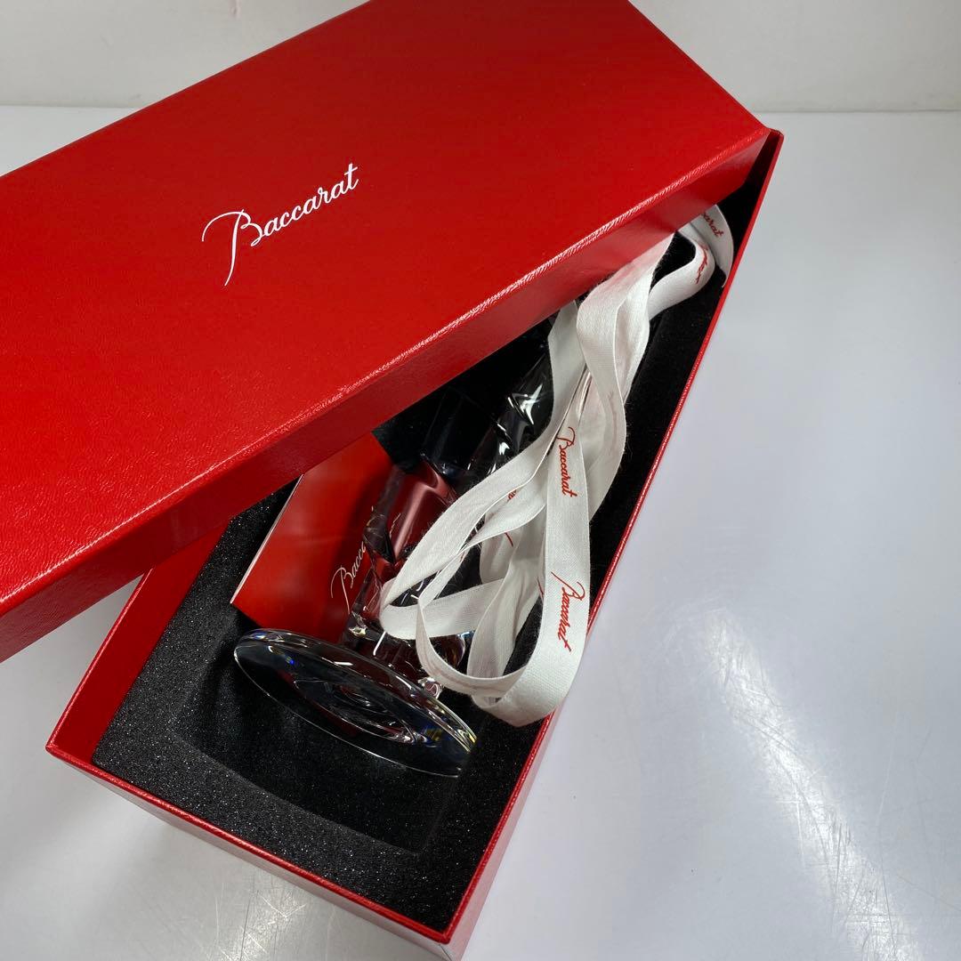 バカラ　スパイラルフラワーベース　共箱　高さ21㎝　東Y7-0204☆1Fトヒト