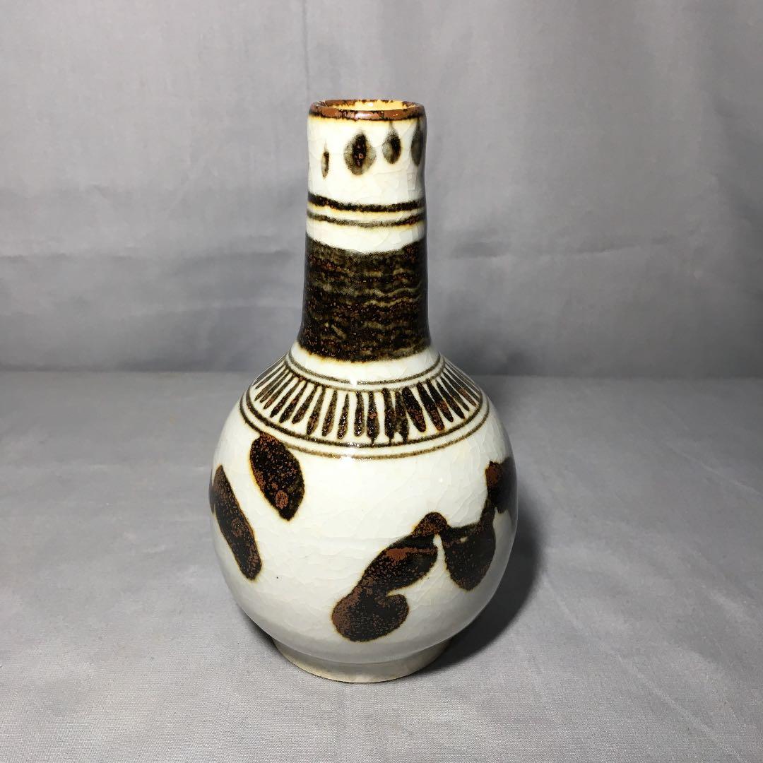 【茶道具】永楽善五郎造 絵高麗徳利 懐石150