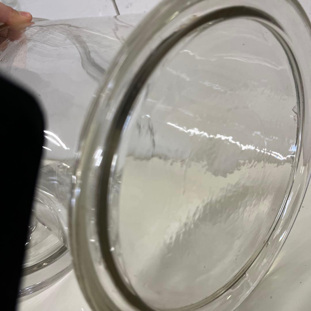 アンティーク 特大 標本瓶 蓋つき ガラス瓶 昭和レトロ 古道具