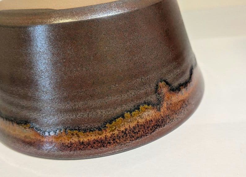 『鬼丸雪山』高取焼　茶碗　茶道具　共箱共布しおり栞　雪山窯