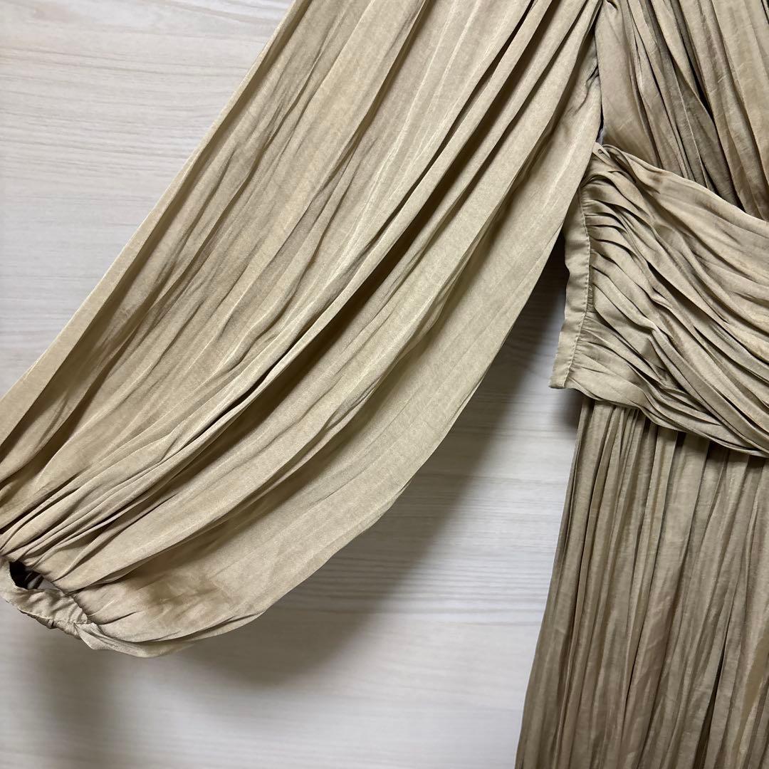 L'AUBE BLANC★新品 タグ付き Flare Pleats Dress