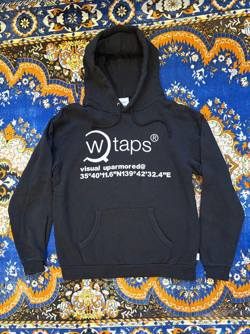 Wtaps センターロゴパーカー　ブラックS