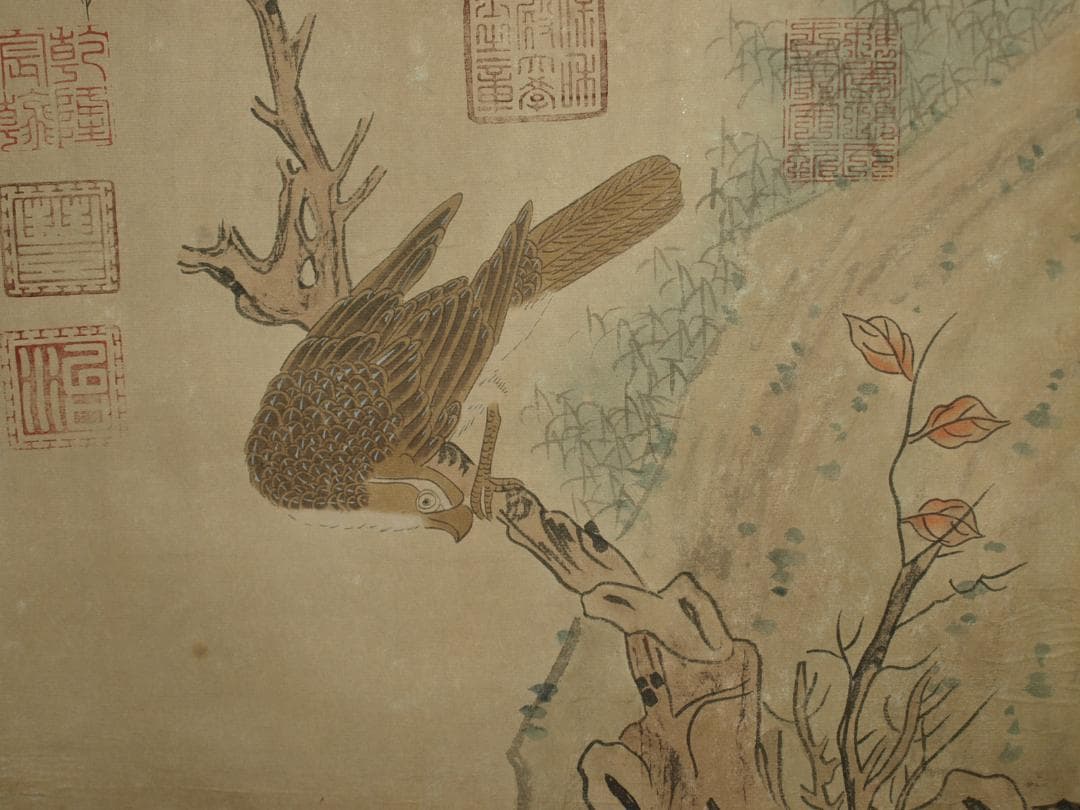 中国北宋時代の 人物図　肉筆絵　激安骨董品 BD345A12-1