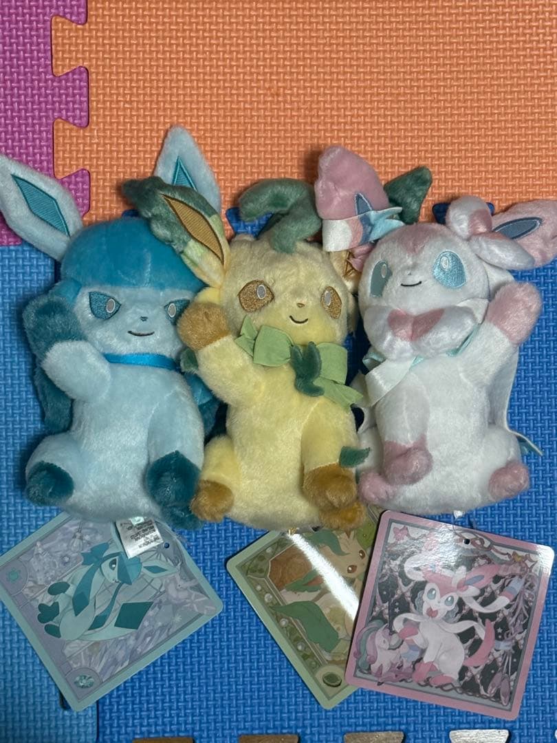 ポケモンセンター　オリジナルイーブイコレクション　ぬいぐるみ　3種セット