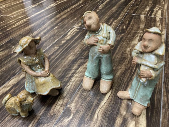 陶器　人形　音楽