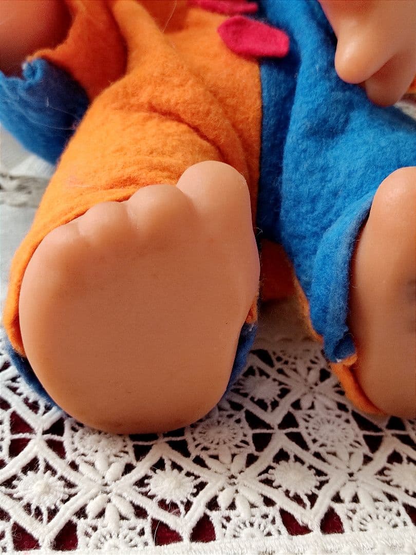 デンマーク　トロール人形　昭和レトロ　 妖精  ぬいぐるみ　小人　ピエロ　　北欧