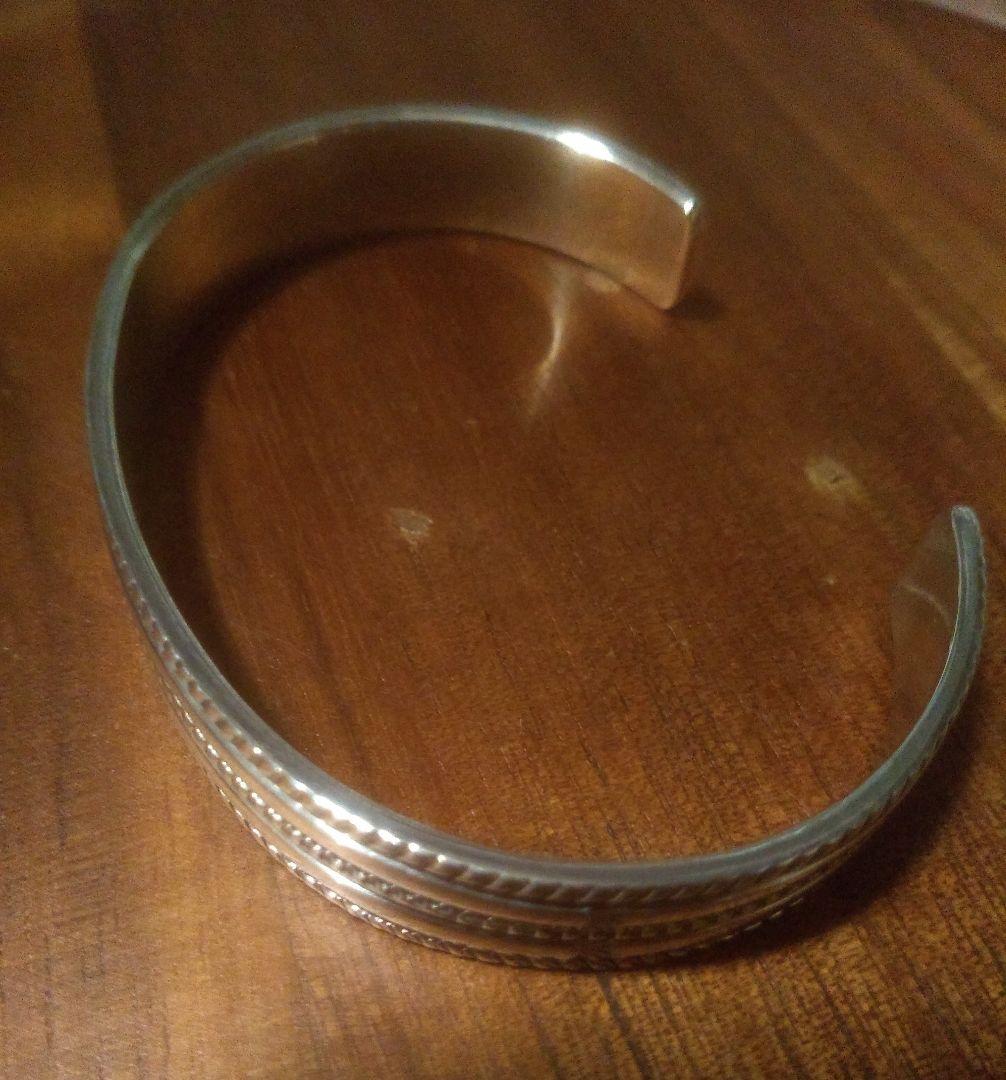 NAVAJO Bruce Morgan スタンプワークバングル STERLING