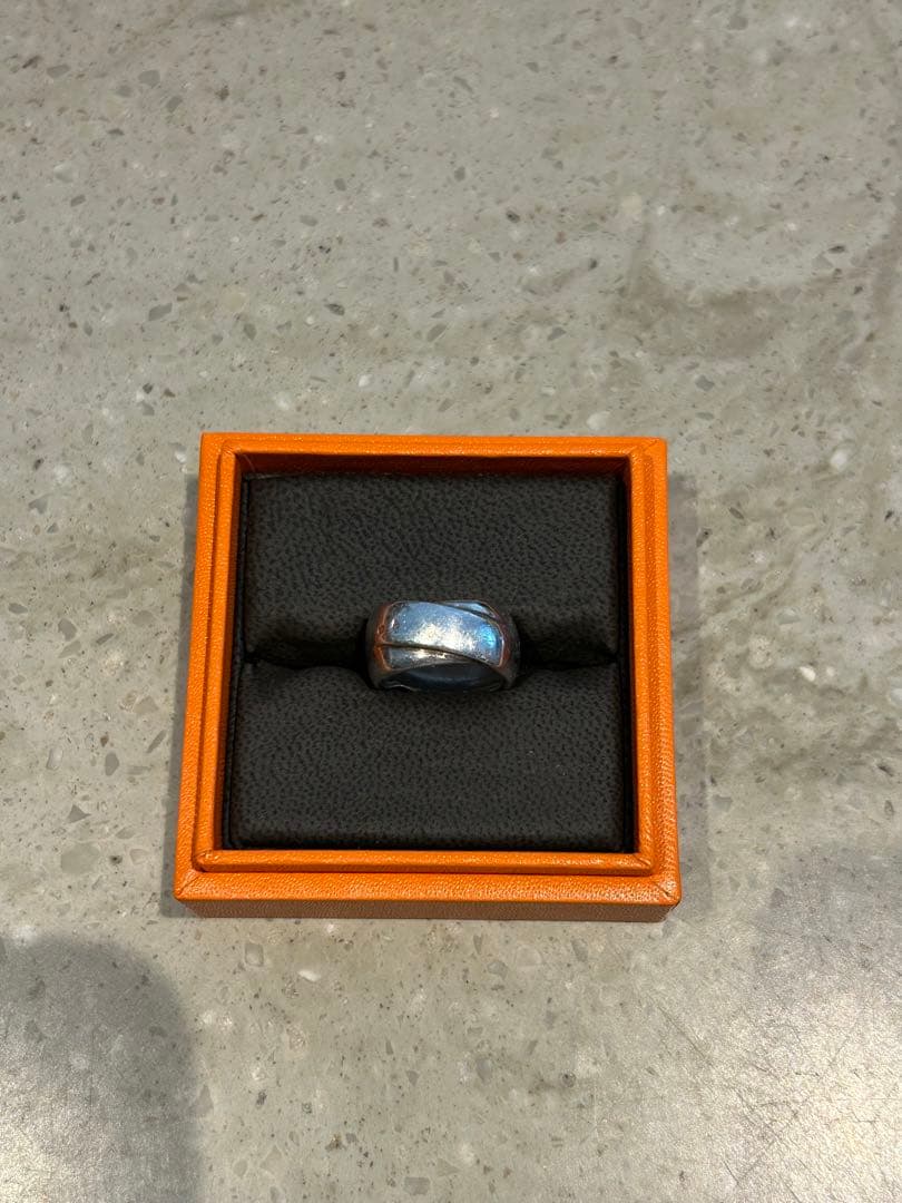 HERMES エルメス ツイスト リング ヴィンテージ925