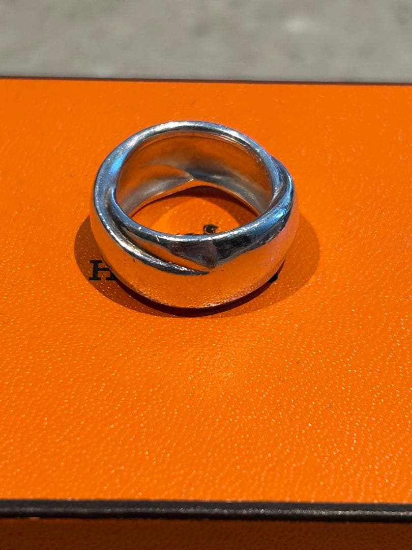 HERMES エルメス ツイスト リング ヴィンテージ925