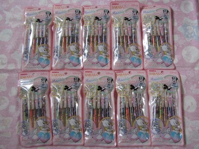 ゼブラ サラサクリップ マーブルカラー 10パックSet 5色セット ディズニー