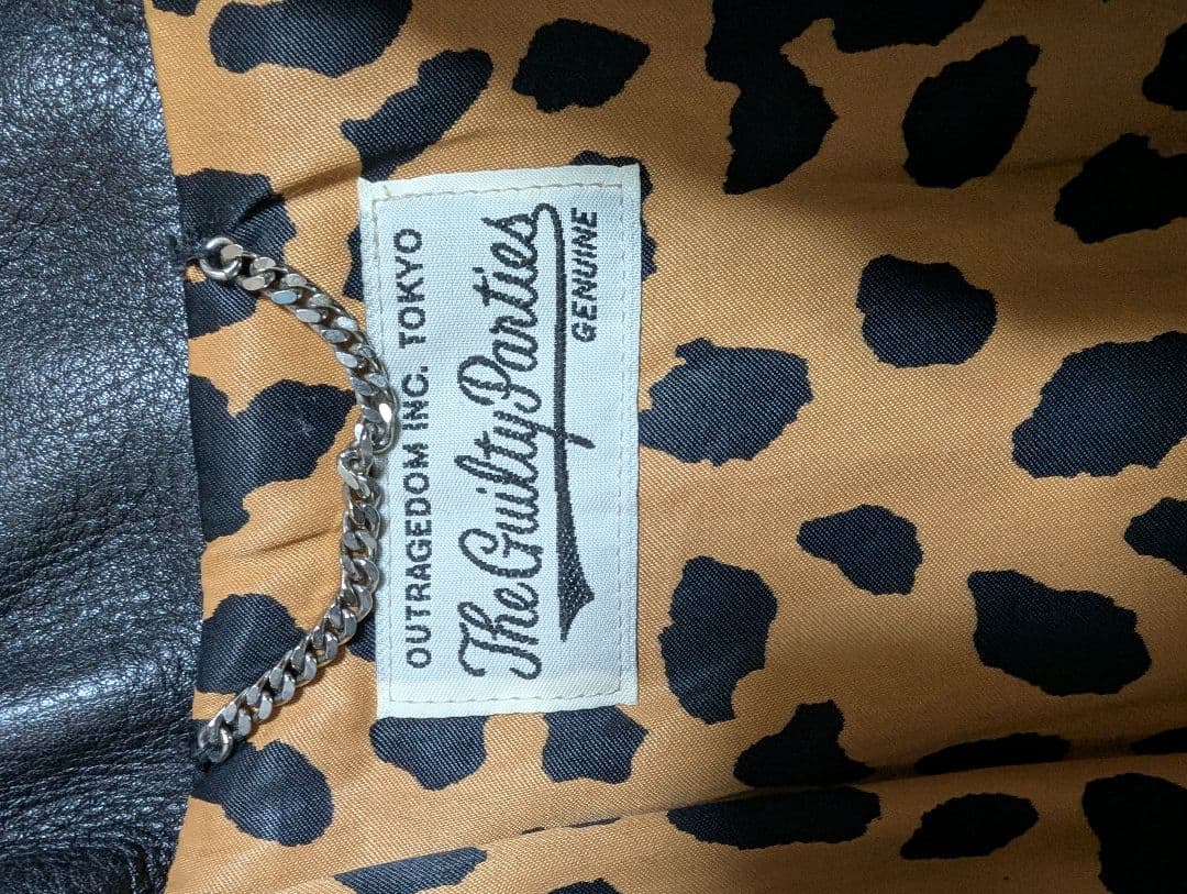 （り）WACKO MARIA Leather Varsity Jacket