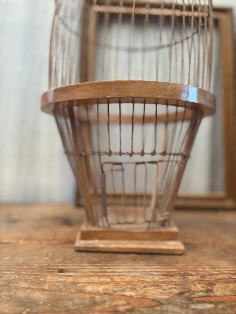 フランス 美しい装飾 ヴィンテージ バードゲージ 鳥かご インテリア