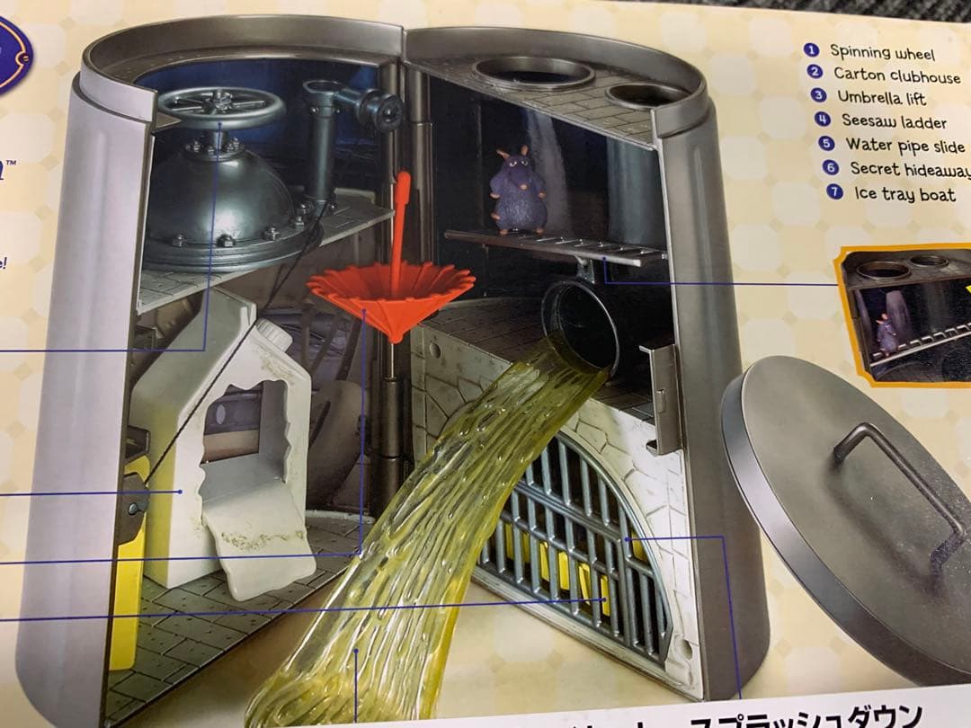 新品　レミーのおいしいレストラン　フィギュア　プレイセット　スプラッシュダウン