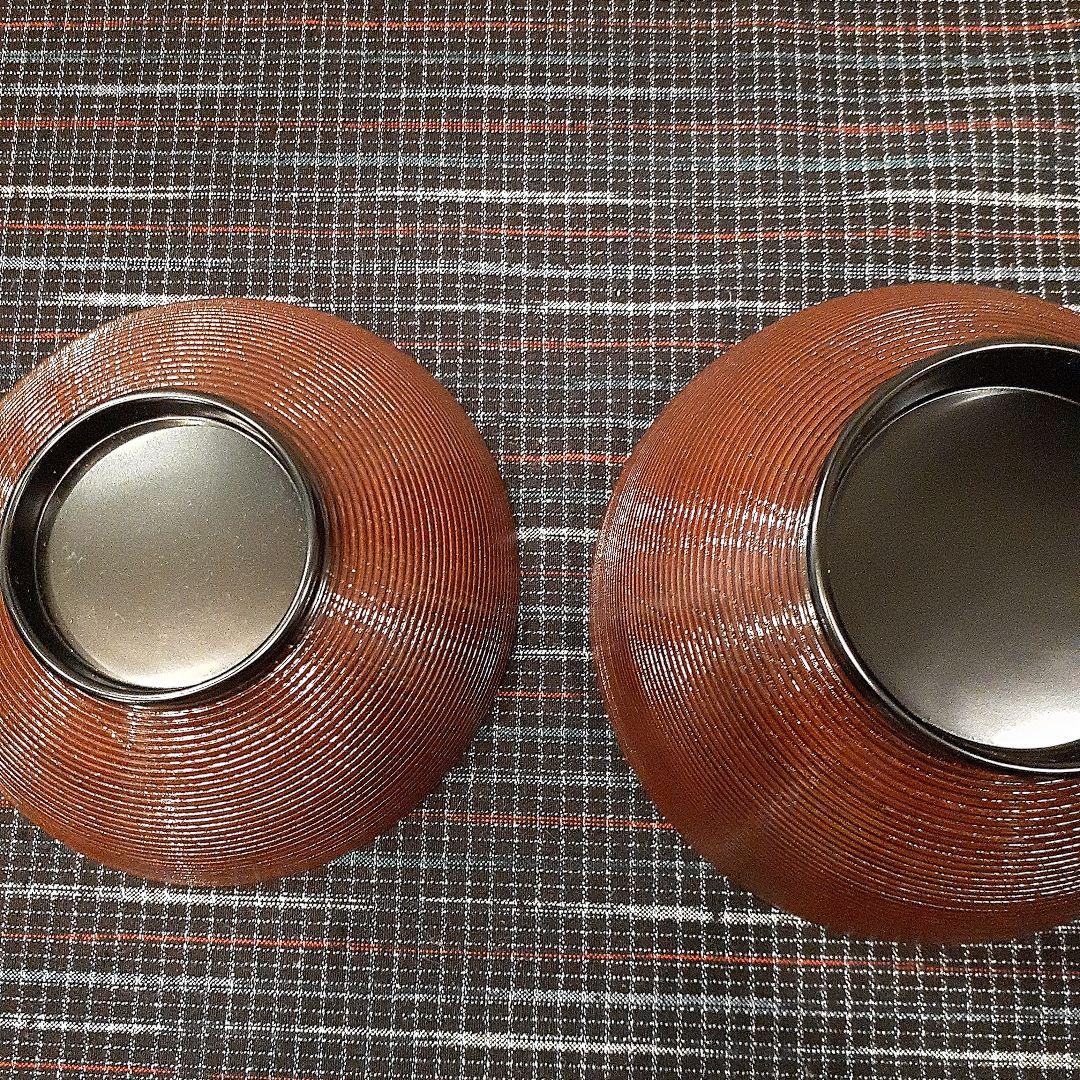 【Z029】漆器　輪島塗り　波千鳥蒔絵　煮物椀 5個セット