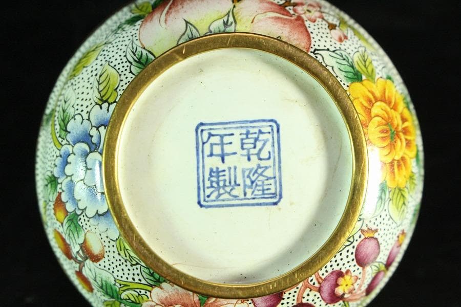 中国美術 琺瑯彩 香炉 箸筒 香合 三揃(K-A831)