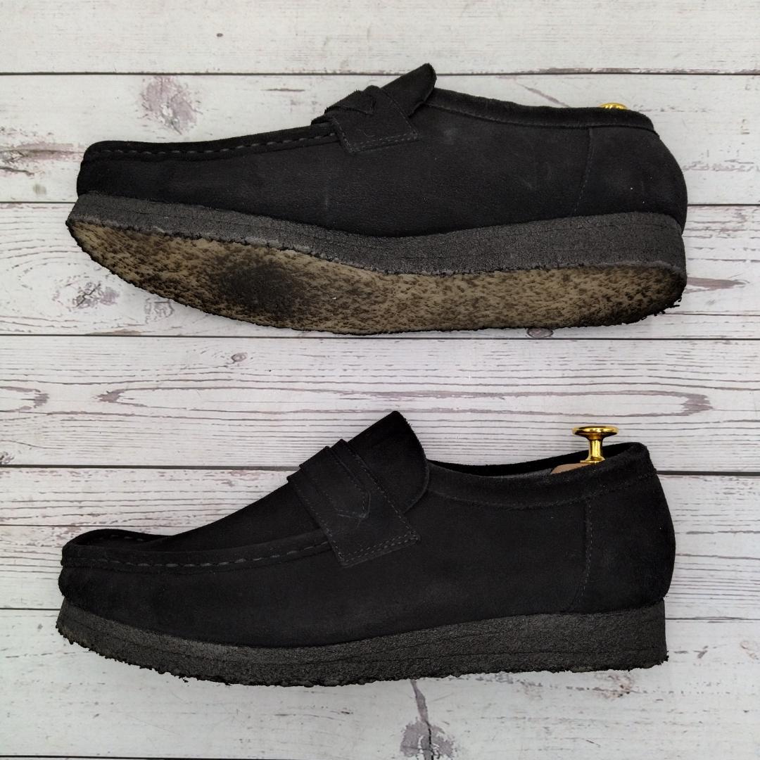 未使用級　Clarks　クラークス　27.5　ワラビー ローファー　黒