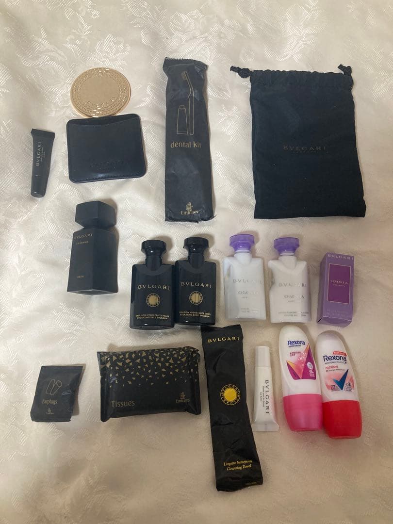 BVLGARI エミレーツ航空　ファーストクラス　ビジネスクラス　セット