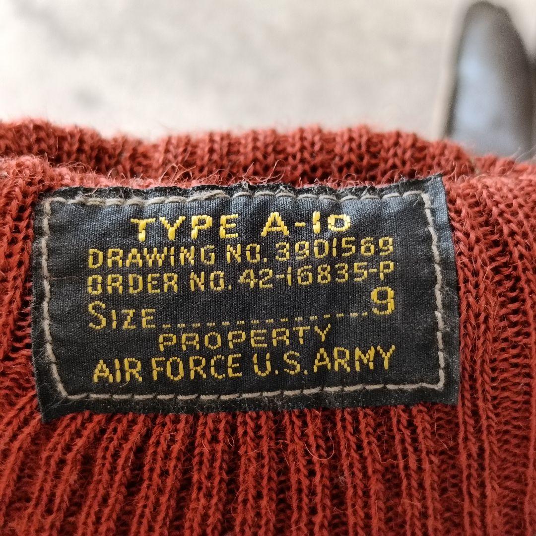 A-10グローブ 赤リブ おそらくリアルマッコイズ 使用感あり