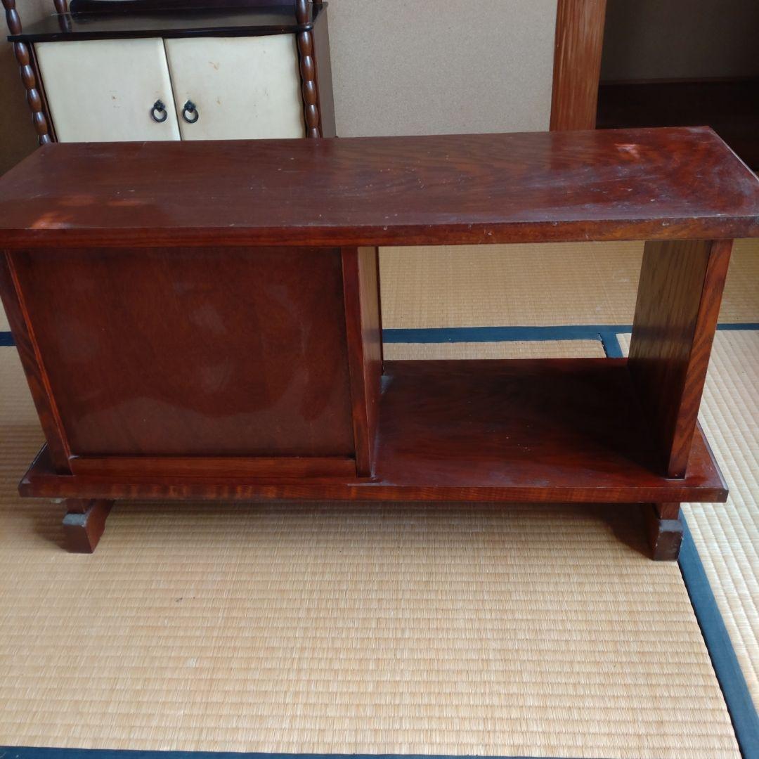 ニチハン 木製和風キャビネット 昭和レトロ 茶室 茶箪笥 民芸家具 茶道具