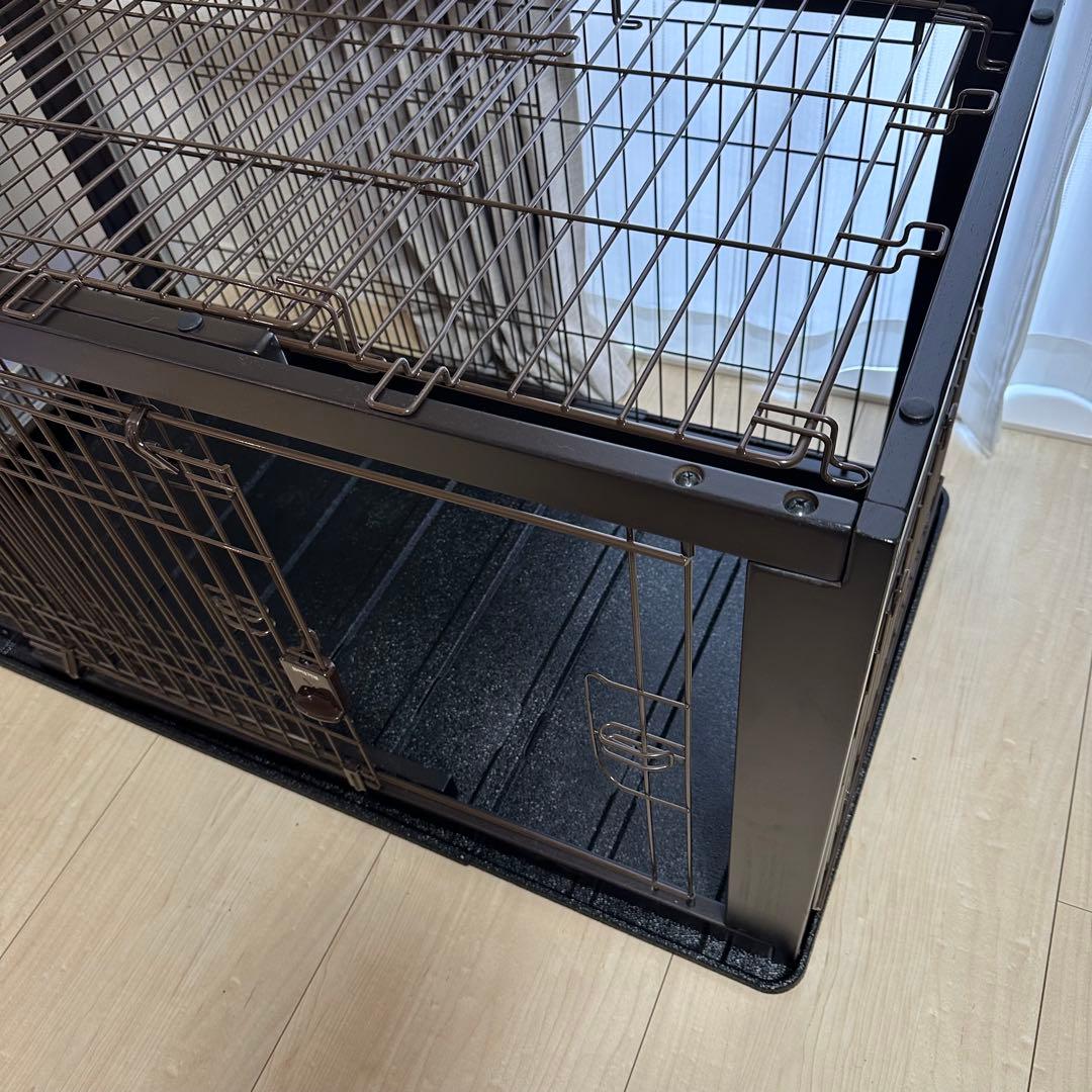 Richell リッチェル 木製スライドペットサークル ワイド ダークブラウン