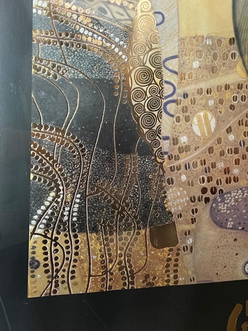 KLIMT クリムト 水蛇 大型 額装品 ポスター