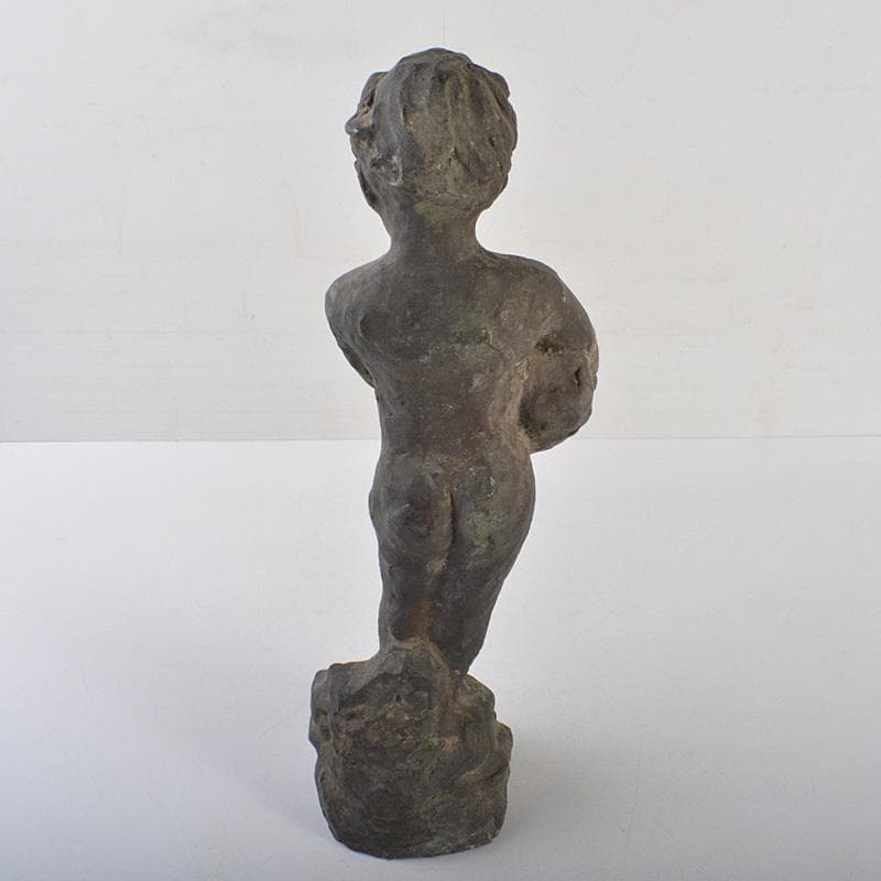 ブロンズ像　少年像　人物像　置物　高さ約43cm　重さ約3kg　M　R7251