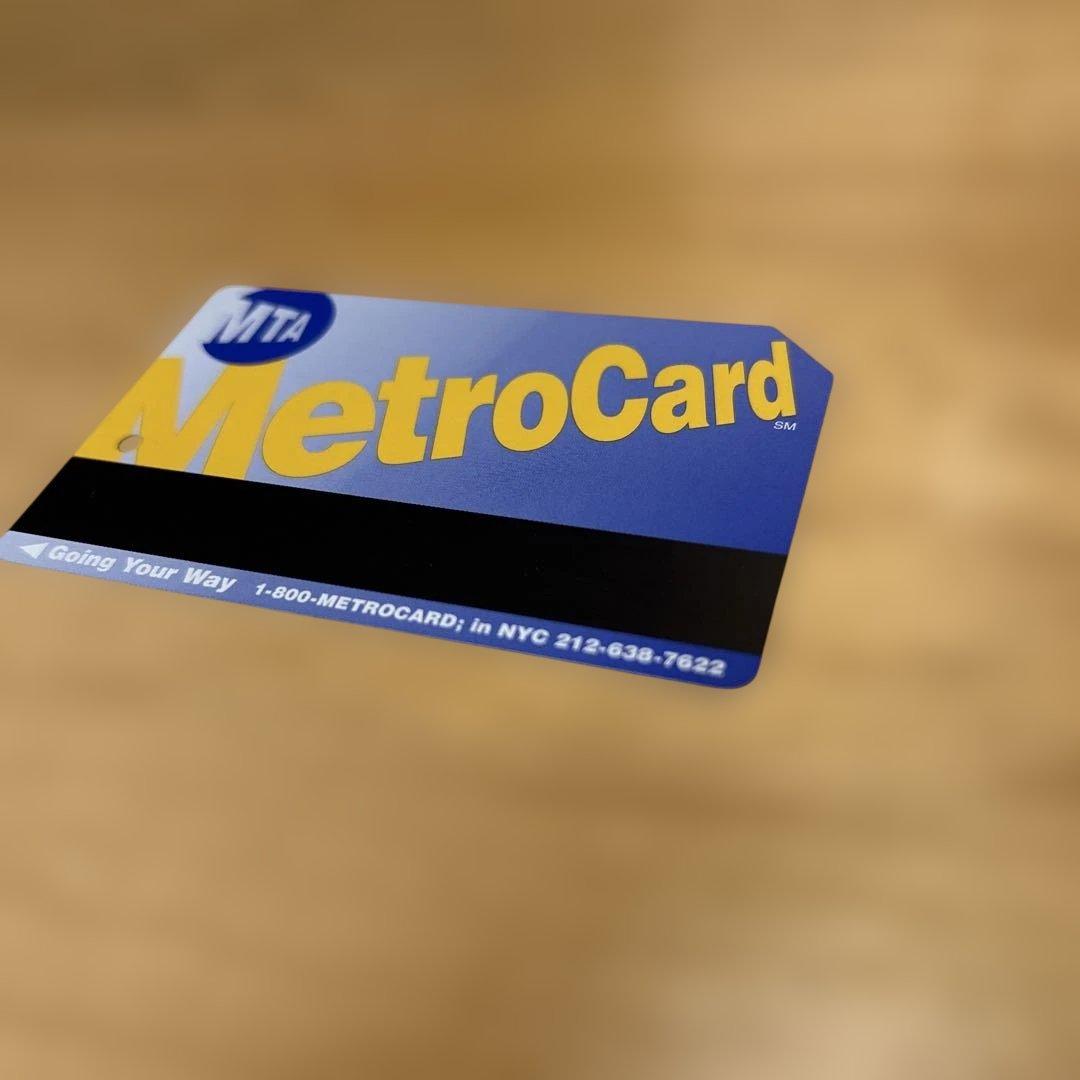 使用済ニューヨーク地下鉄メトロカードRingling Bros広告 1990年代