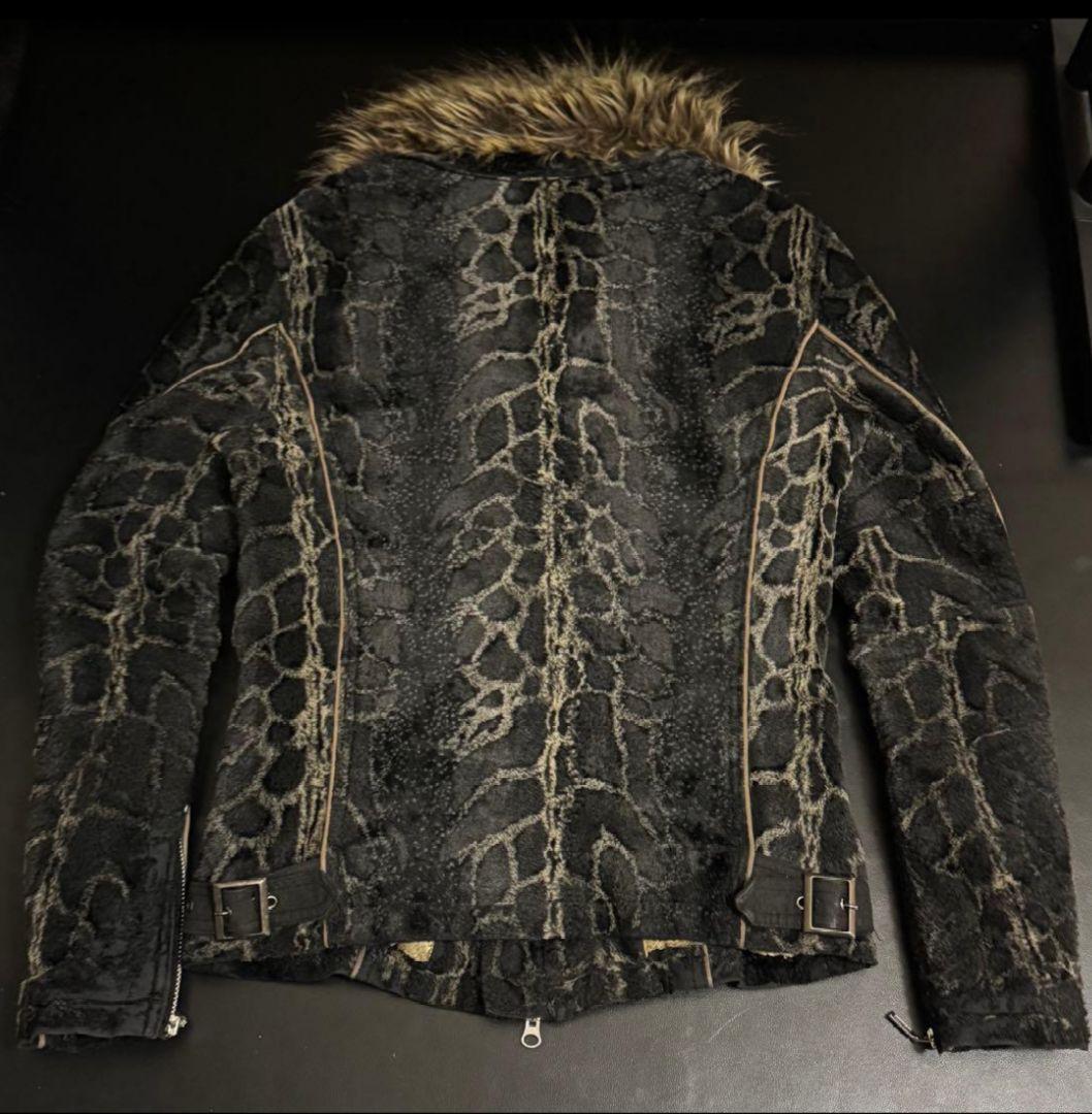 トルネードマート Micro-Velvet Leopard Fur Jacket