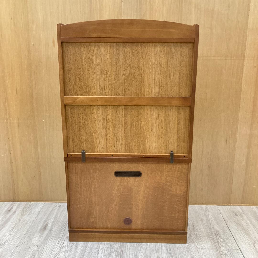 【カリモク】ガラスキャビネット　食器棚　書棚　本棚　飾り棚