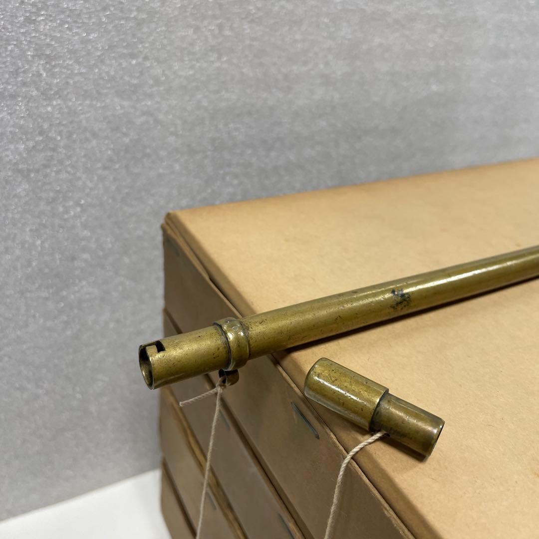 印籠型矢立　真鍮