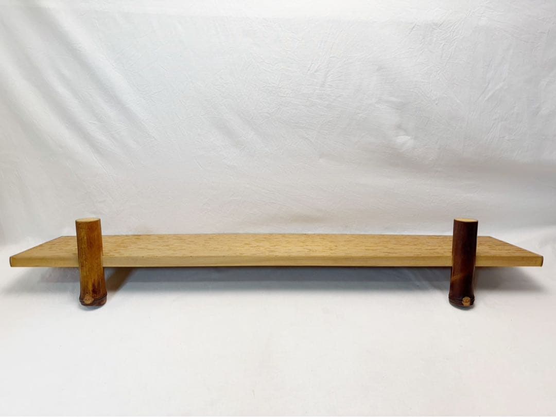 ほぼ未使用 茶道具 指物師 小林一斉作 虫喰 皆界 刻印 茶室道具 間仕仕切 箱